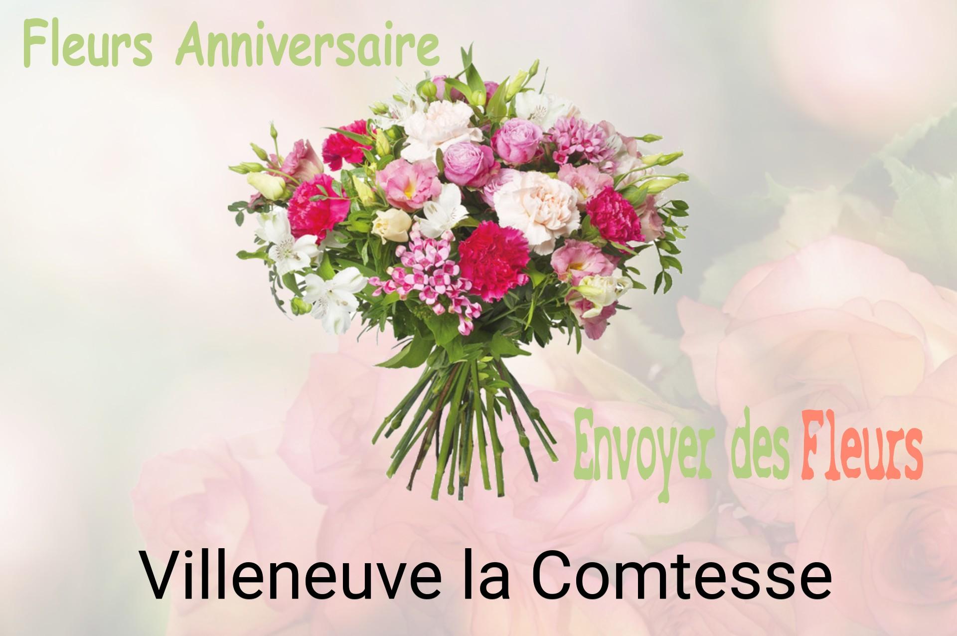 Bouquet de fleurs d’anniversaire livré à Villeneuve-la-Comtesse